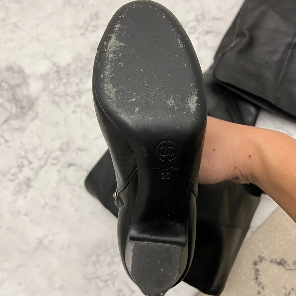 Chanel over the‎ knees boots